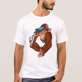 T-shirt Singe en laiton (Devant)