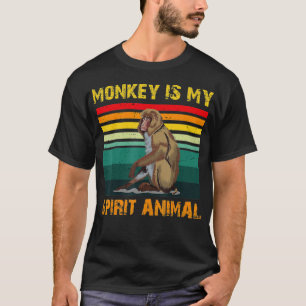 T-shirt singe est My Spirit Animal, singes Amateurs