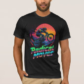 T-shirt Singe faisant une cascade à vélo (Devant)