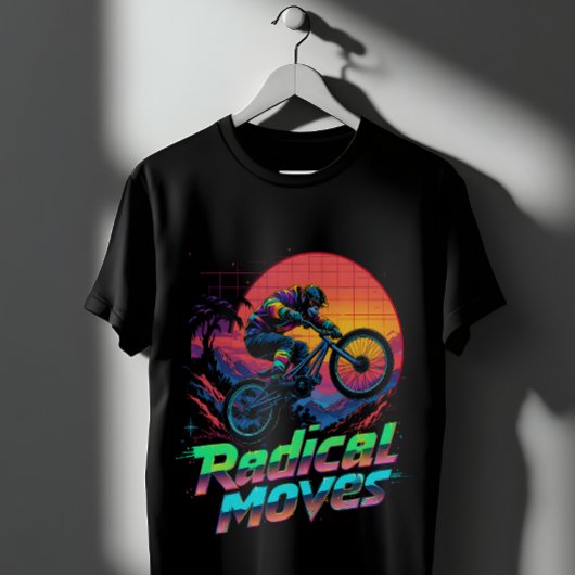 T-shirt Singe faisant une cascade à vélo