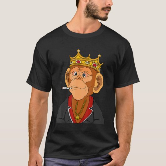 T-shirt Singe Gangsta Thmé King Ape NFT (Devant)