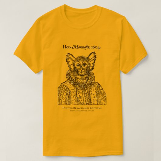 T-shirt Singe mécontent (Design devant)