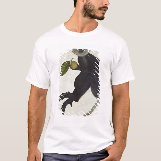 T-shirt Singe noir (Devant)