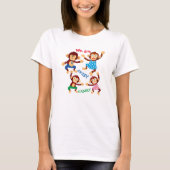 T-shirt singe pour une famille joyeuse (Devant)