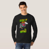 T-shirt Singe qui vape avec une vape (Devant entier)