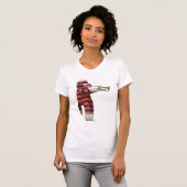 T-shirt Singe-Sock Jouer Trumpet (Devant entier)