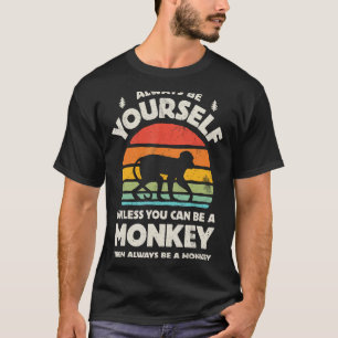 T-shirt Singe Soyez Toujours Rétro Vintage les années 70 H