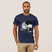 T-shirt Singe spatial Abstrait (Devant entier)