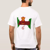 T-shirt Singe sur le dos (Dos)