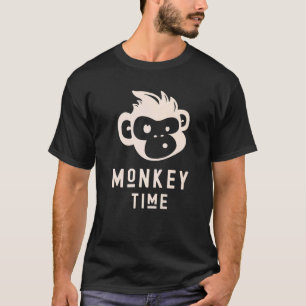 T-shirt Singe Temps Maigre Singe Primate Adorable Chimp