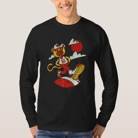 T-shirt Singe Tough Anniversaire 8 ans Singe (Devant)