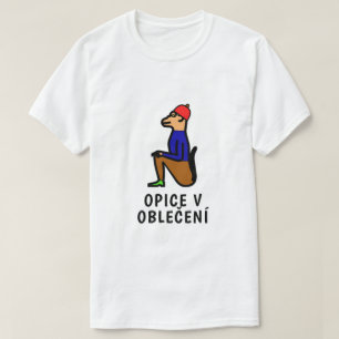 T-shirt singe vêtu en tchèque