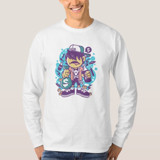 T-shirt Singes à chevaucher (Devant)