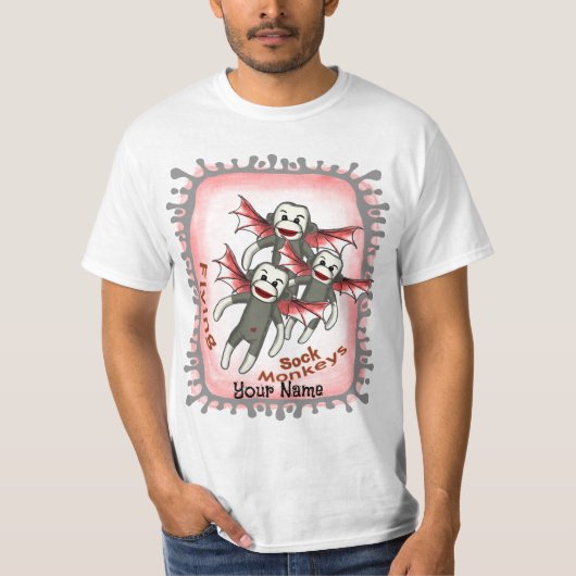 T-shirt Singes Chaussettes Volants (Devant)