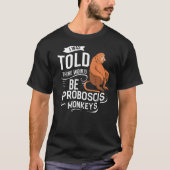 T-shirt Singes Proboscis Longue Noeud (Devant)