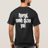 T-shirt Singh dans la fabrication, noir - customisé (Dos)