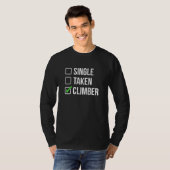 T-shirt Single Taken Climber Rock Climbing Bouldering Moun (Devant entier)