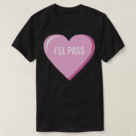 T-shirt Singles Anti-Valentines Day Conversation Coeurs I' (Design devant)