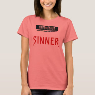 T-SHIRT SINNER DE SONNERIE DU WHITE/BLACK DES