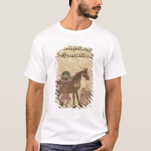 T-shirt S'inquiétant du cheval, illustration