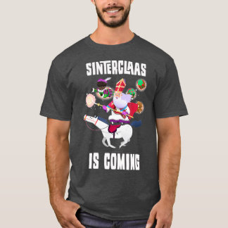 T-shirt Sinterklaas vient drôle tenue de Noël en cadeau