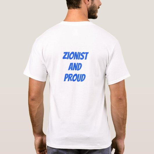 T-shirt sioniste et fière Israël (Dos)