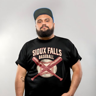 T-shirt Sioux Falls Baseball – Fierté de baseball nostalgi