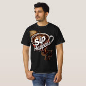 T-shirt Sip Happens : Retro Diner Coffee Graphic (Devant entier)