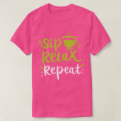 T-shirt Sip Relax Répéter Matcha Tea Don 2 (Design devant)