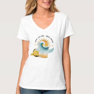 T-shirt Sip & Shine - Vibes Soleil, Citrus et Océan