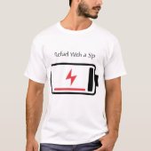 T-shirt Sip to Recharge (Devant)
