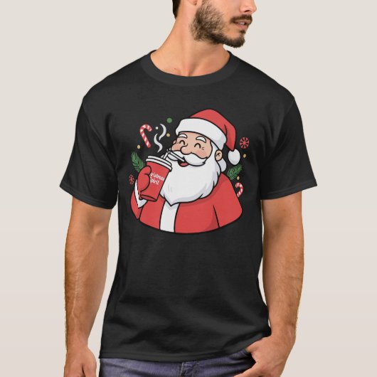 T-shirt Sippin’ on Christmas Spirit Tee (Devant)