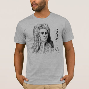 T-shirt Sir Isaac Newton Portrait & Signature