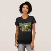 T-shirt sirène à queue rousse (Devant entier)