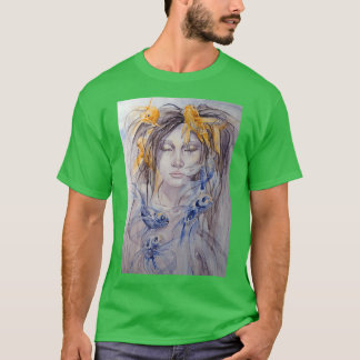 T-shirt Sirène aquarelle