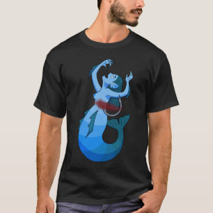 T-shirt Sirène avalant un hameçon