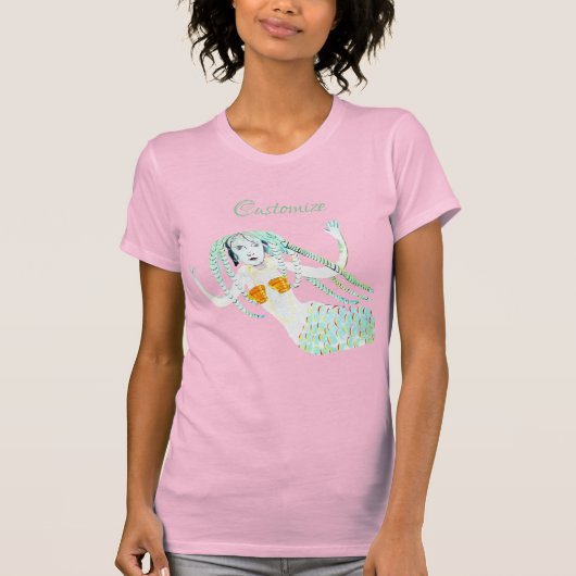 T-shirt Sirène avec Dreadlocks Thunder_Cove (Devant)