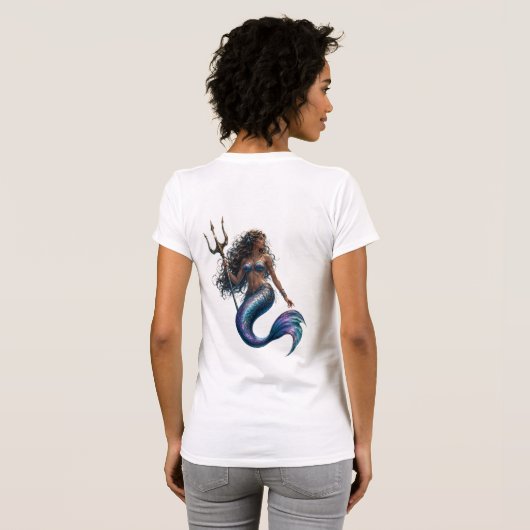 T-shirt Sirène avec Lance (Dos entier)