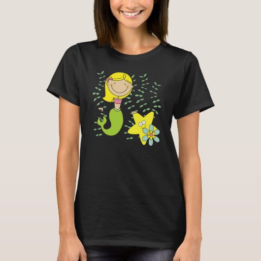 T-shirt Sirène blonde (Devant)