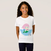 T-Shirt sirène, conte de fées, océan (Devant entier)
