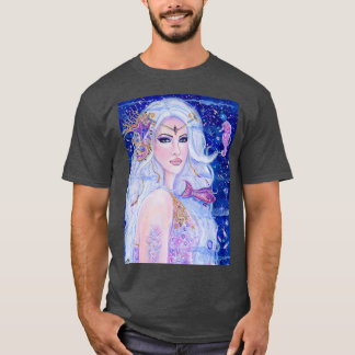 T-shirt Sirène de shellina avec hippocampe par Renee Lavoi