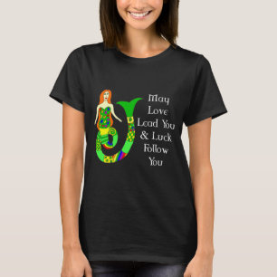 T-shirt Sirène d'Irlandais d'amour et de chance