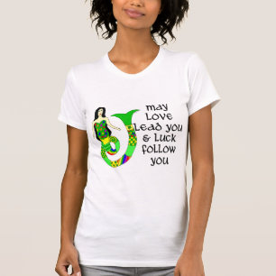 T-shirt Sirène d'Irlandais d'amour et de chance