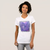 T-shirt Sirène d'océan violet (Devant entier)
