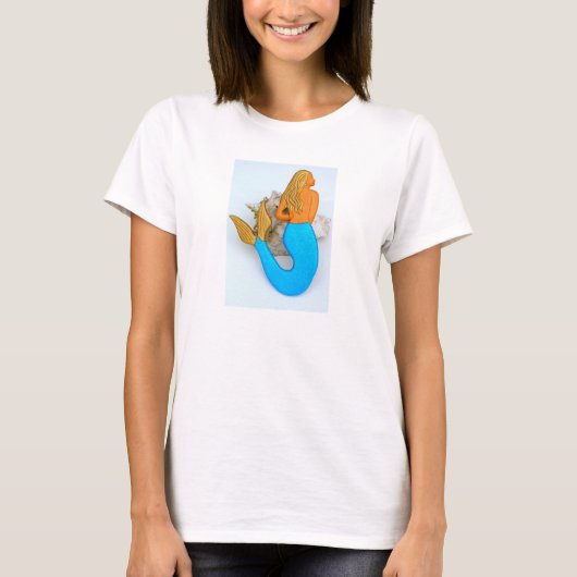 T-shirt Sirène d'or (Devant)