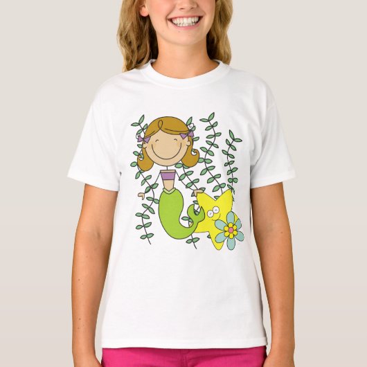 T-shirt Sirène d'une chevelure de Brown (Devant)
