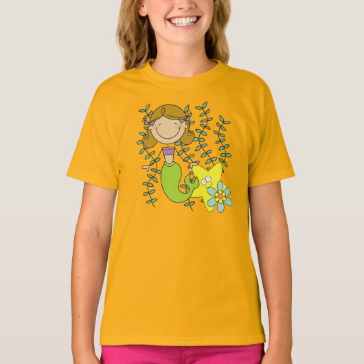 T-shirt Sirène d'une chevelure de Brown (Devant)