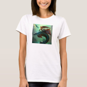 T-shirt 'Sirène en vol' par Juan Cabana 2024 NOUVEAU