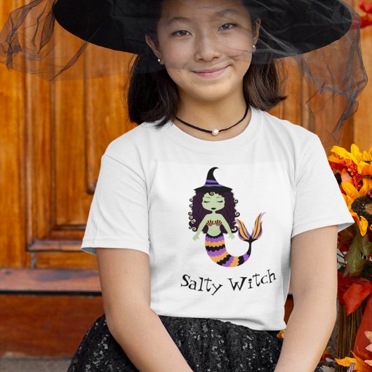T-Shirt Sirène Halloween sorcière salée