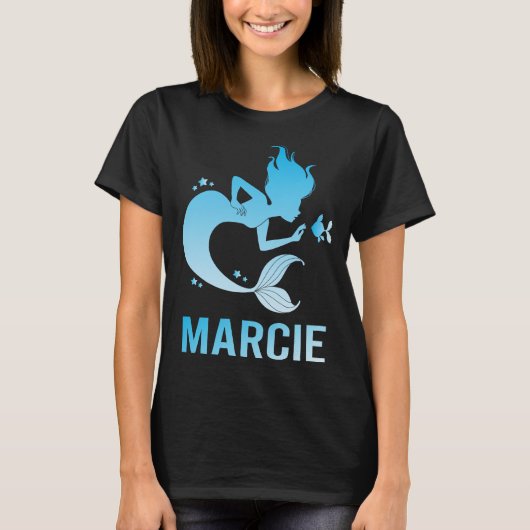 T-shirt Sirène joyeuse - Marcie Nom (Devant)